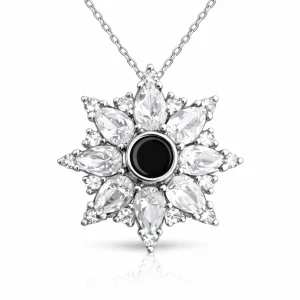 Gümüş 100 Dilde Seni Seviyorum Lotus Kadın Kolye