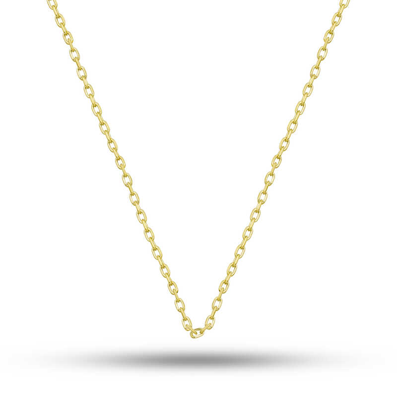 Gümüş Gold 0.30 Mikron 50 Cm Forse Kadın Zincir